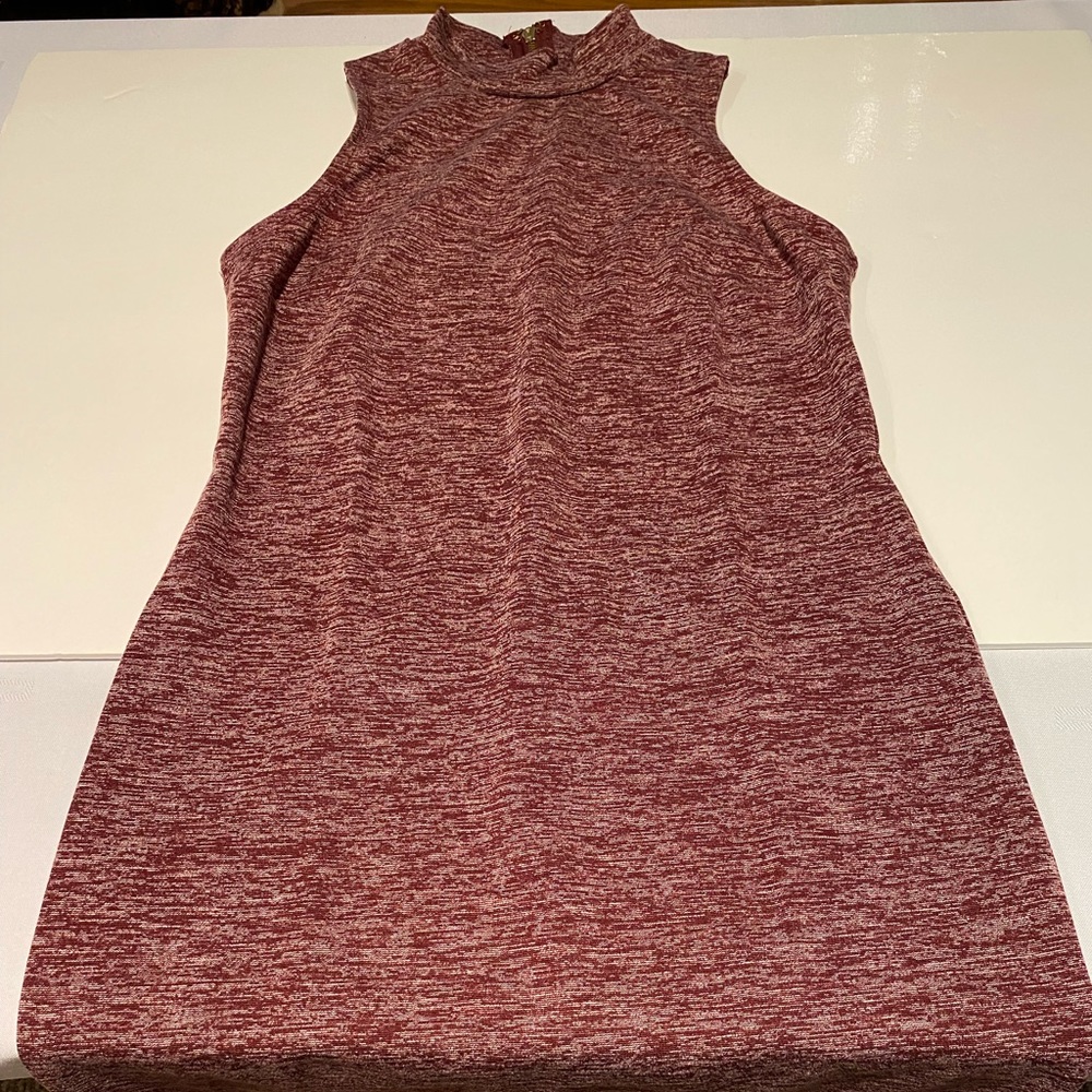 Maroon halter dress